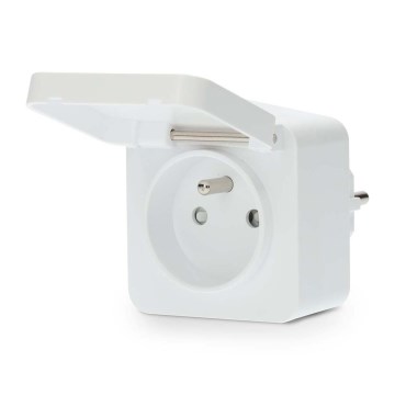 Slim stopcontact 3680W/230V/ Type E/16A Wi-Fi Tuya IP44