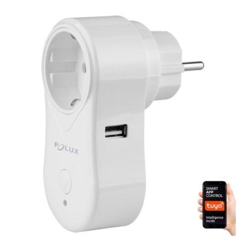 Slim stopcontact SMART 3400W/230V Wi-Fi Tuya + USB SCHUKO