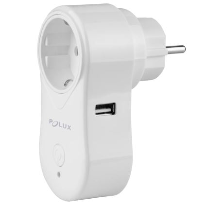 Slim stopcontact SMART 3400W/230V Wi-Fi Tuya + USB SCHUKO