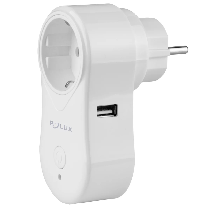 Slim stopcontact SMART 3400W/230V Wi-Fi Tuya + USB SCHUKO