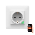 Slim stopcontact SMART 3680W/230V/16A Wi-Fi Tuya SCHUKO