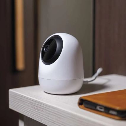 Slimme binnen-draaibare camera met bewegingssensor GoSmart 5V Wi-Fi Tuya wit