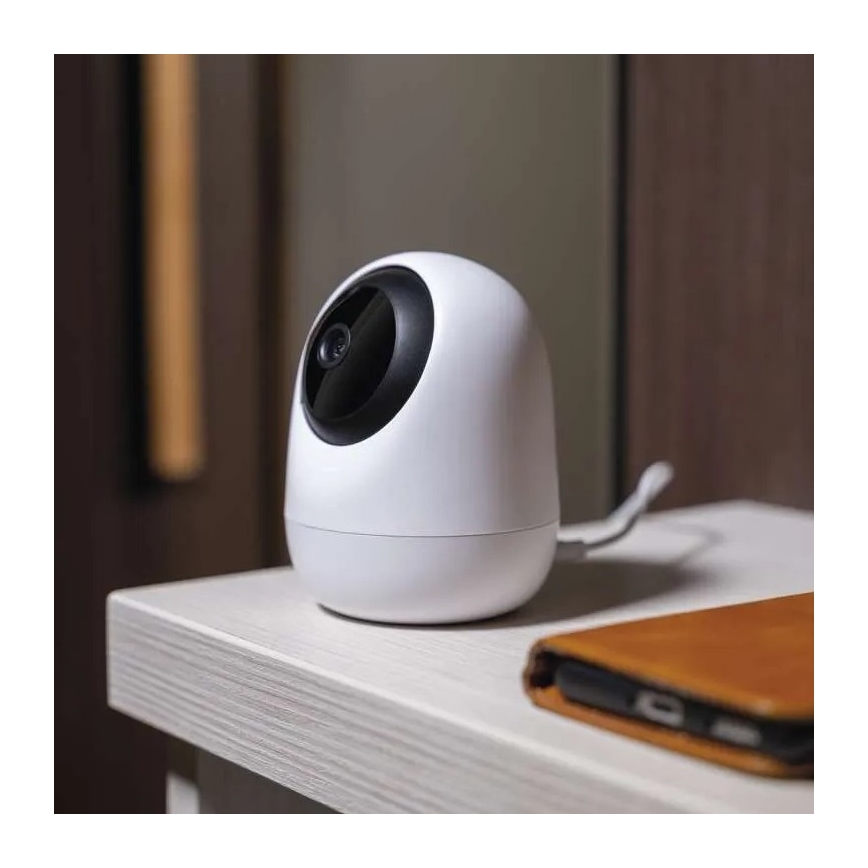 Slimme binnen-draaibare camera met bewegingssensor GoSmart 5V Wi-Fi Tuya wit