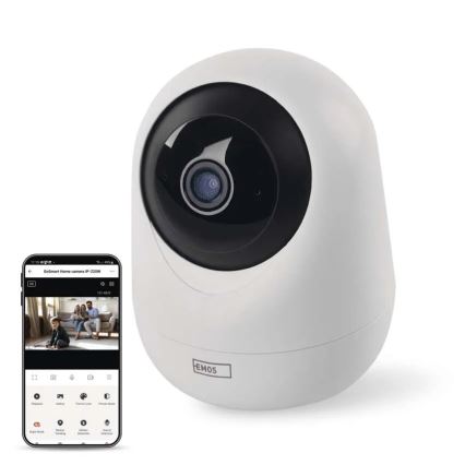 Slimme binnen-draaibare camera met bewegingssensor GoSmart 5V Wi-Fi Tuya wit