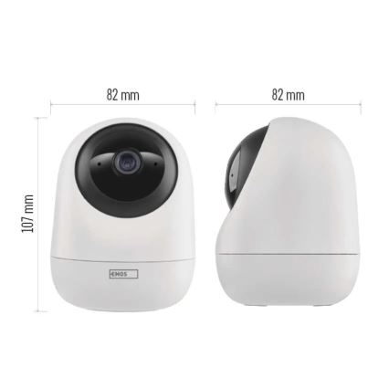 Slimme binnen-draaibare camera met bewegingssensor GoSmart 5V Wi-Fi Tuya wit