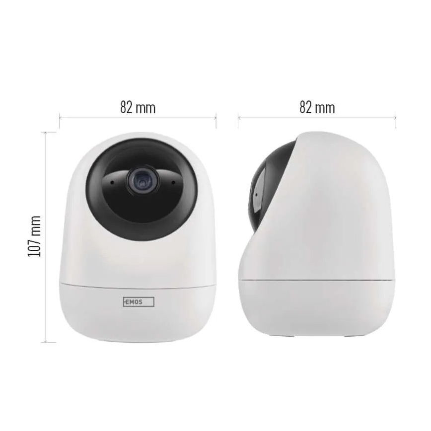 Slimme binnen-draaibare camera met bewegingssensor GoSmart 5V Wi-Fi Tuya wit