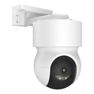 Slimme buitencamera met bewegingssensor, 2K, 12V, IP65, Wi-Fi (Tuya), wit