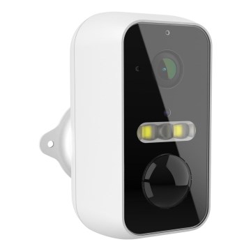 Slimme buitencamera met bewegingssensor 2K 9600 mAh IP65 Wi-Fi Tuya wit