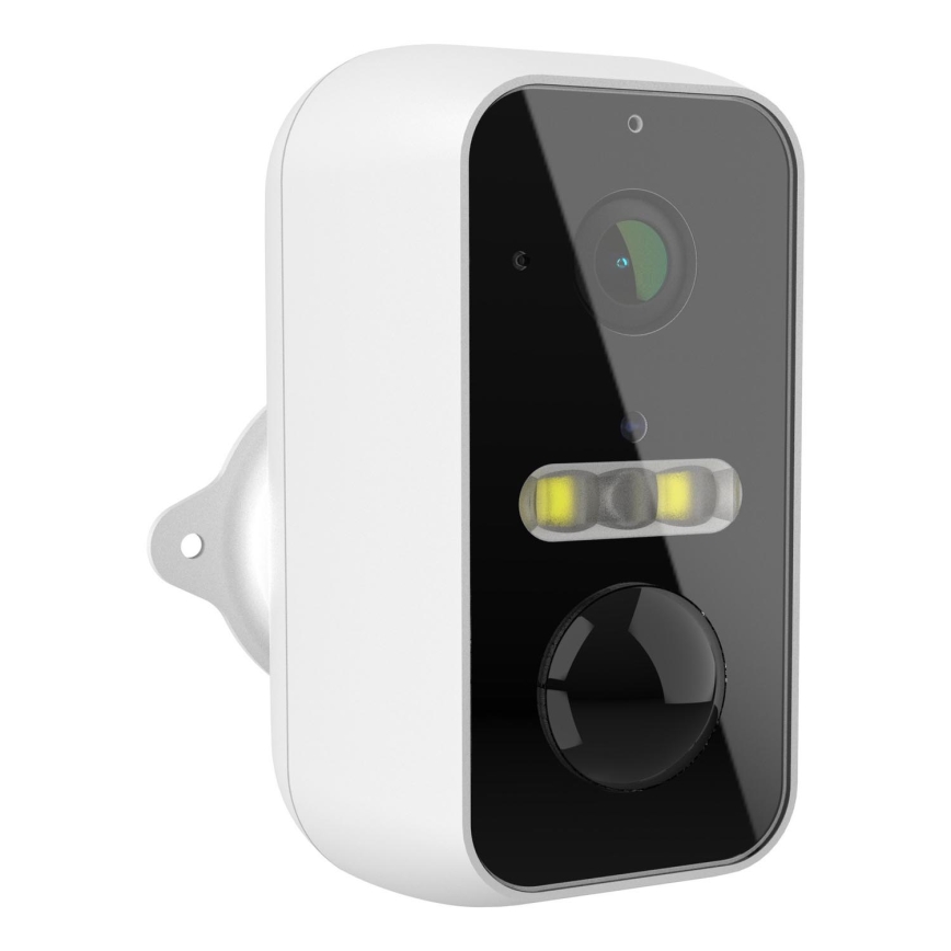 Slimme buitencamera met bewegingssensor 2K 9600 mAh IP65 Wi-Fi Tuya wit