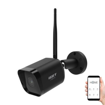 Slimme buitencamera met Full HD 1080p sensor 12V IP65 Wi-Fi Tuya zwart