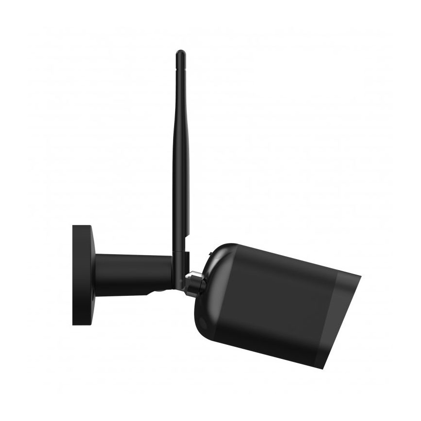 Slimme buitencamera met sensor, Full HD 1080p, 12V, IP65, Wi-Fi, Tuya, zwart