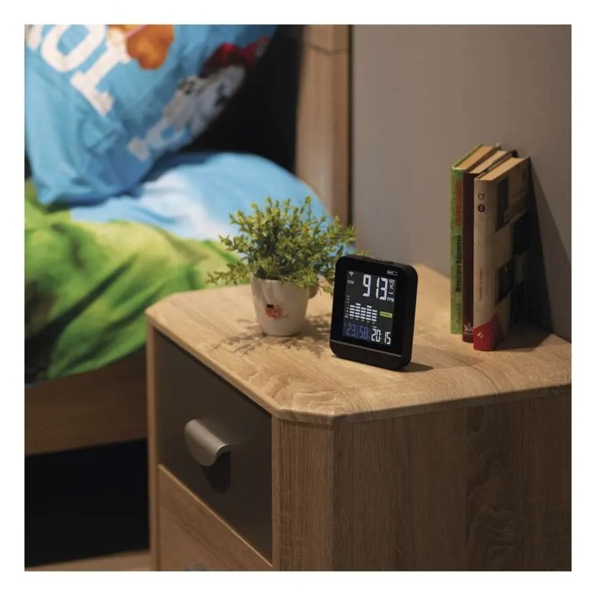 Slimme luchtkwaliteitsmonitor GOSMART 5V Wi-Fi