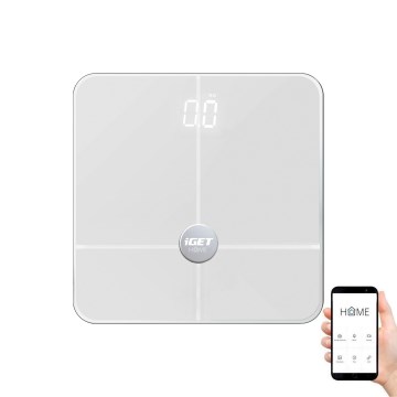 Slimme personenweegschaal 3xAAA Bluetooth