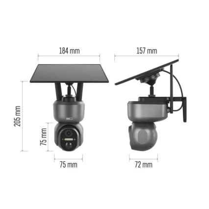 Slimme zonnecamera met een sensor GoSmart 4G/LTE 10400mAh 5V IP65 Tuya