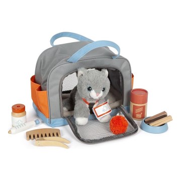Small Foot - Pluche kat met verzorgingsset