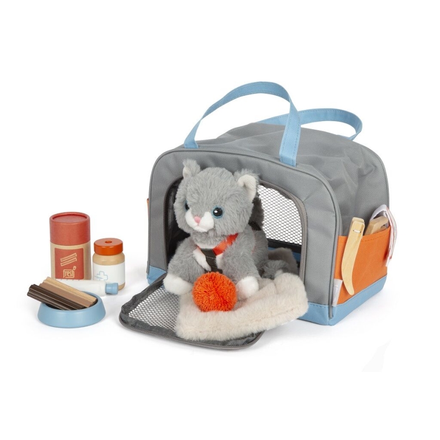 Small Foot - Pluche kat met verzorgingsset