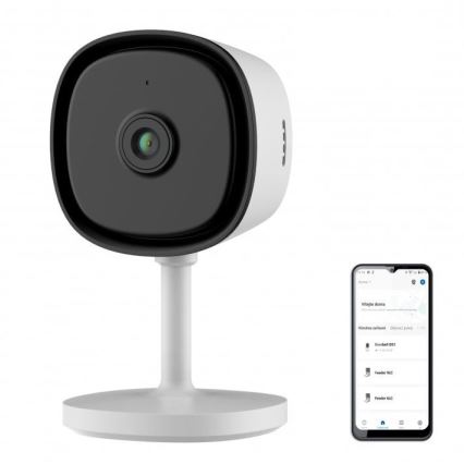 Smart binnen camera met sensor Full HD 1080p 5V Wi-Fi wit