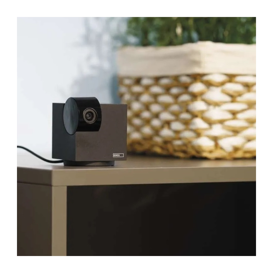 Smart binnen swivel camera met bewegingssensor GoSmart 5V Wi-Fi Tuya zwart