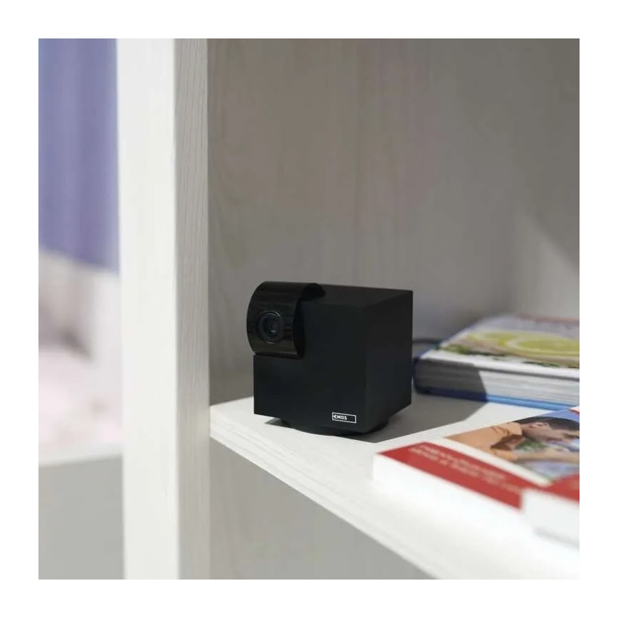 Smart binnen swivel camera met bewegingssensor GoSmart 5V Wi-Fi Tuya zwart
