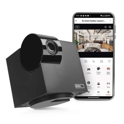 Smart binnen swivel camera met bewegingssensor GoSmart 5V Wi-Fi Tuya zwart