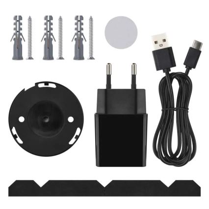 Smart binnen swivel camera met bewegingssensor GoSmart 5V Wi-Fi Tuya zwart