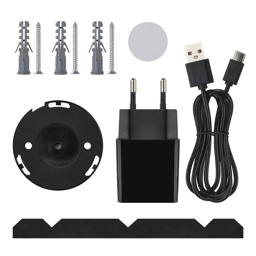 Smart binnen swivel camera met bewegingssensor GoSmart 5V Wi-Fi Tuya zwart