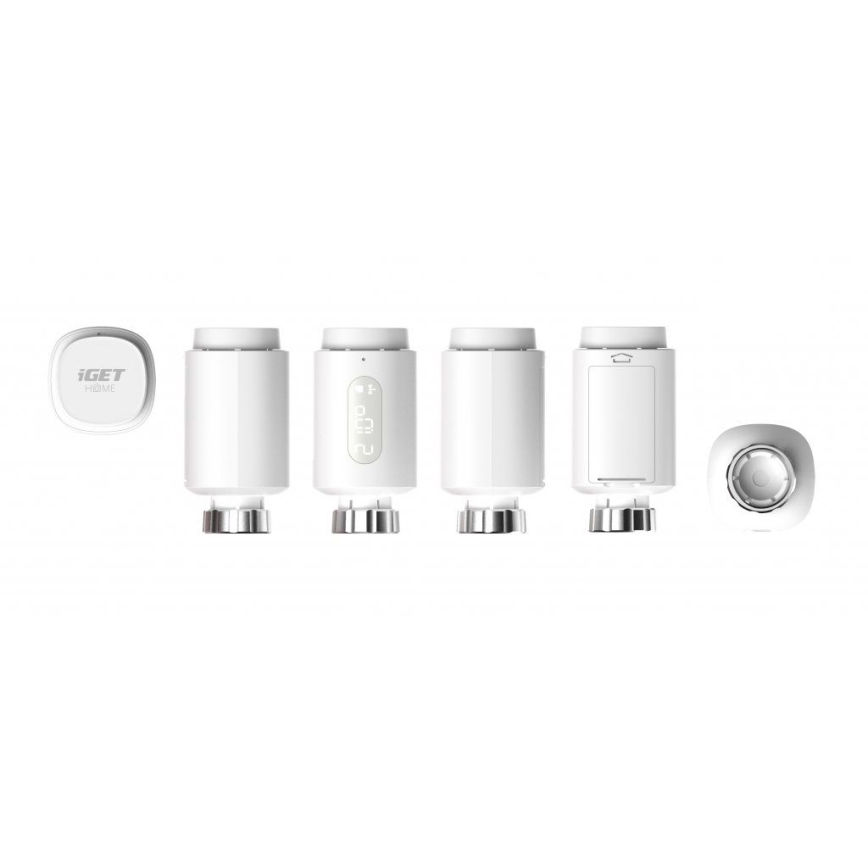 Smart thermostatische kop met LED scherm 2xAA/3V Zigbee