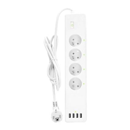 Verlengsnoer met schakelaar SMART 1,8 m 4Z + 4xUSB Wi-Fi Tuya