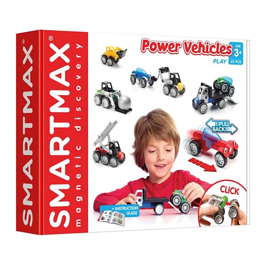 Smartmax - Set magnetische auto's 25 st.