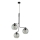 Snoerlamp CESAR 3xE27/15W/230V zwart/rookgrijs