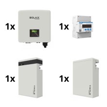 Solar kit: 10kW SOLAX omvormer 3f + 11,6 kWh TRIPLE Power batterij + electrometer 3f