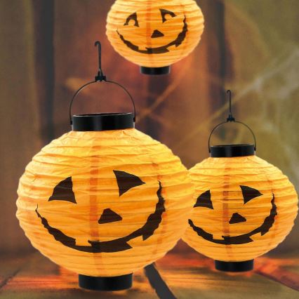 Solar LED Decoratie HALLOWEEN LED/150 mAh IP44 pompoen