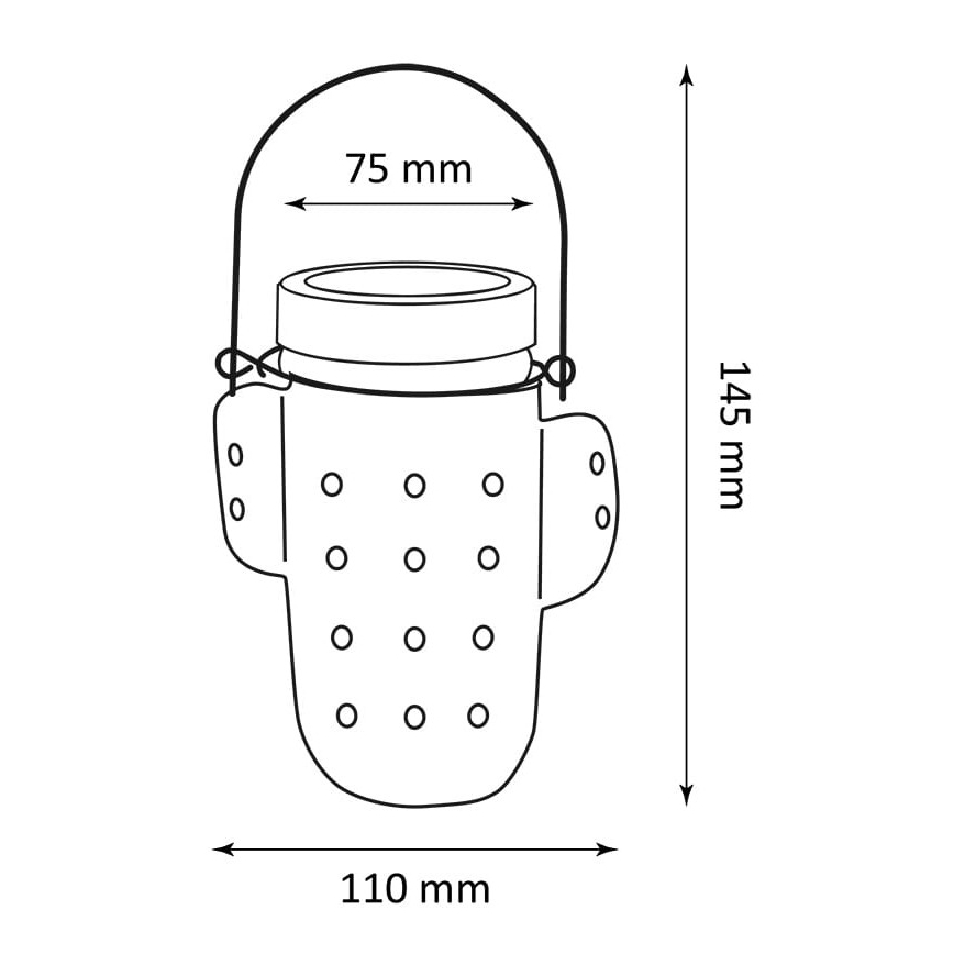 Solar LED Lamp CACTUS LED/1,2V IP44