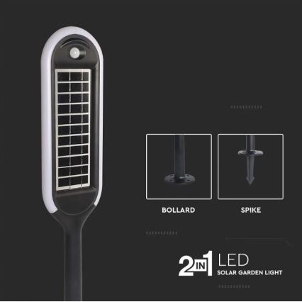 Solar LED Lamp met Sensor BOLLARD LED/5W/5,5V IP65 4000K