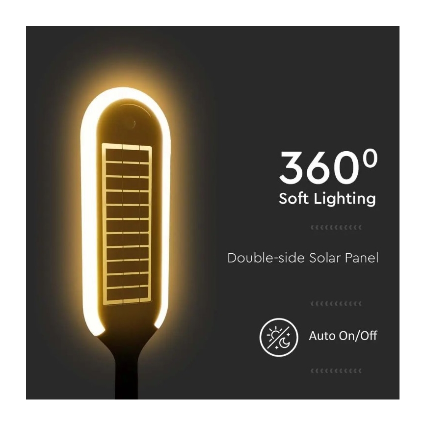 Solar LED Lamp met Sensor BOLLARD LED/5W/5,5V IP65 4000K