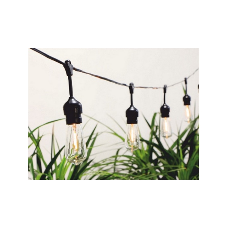 Solar LED Lichtketting 10xLED/5,94m IP44 warm wit