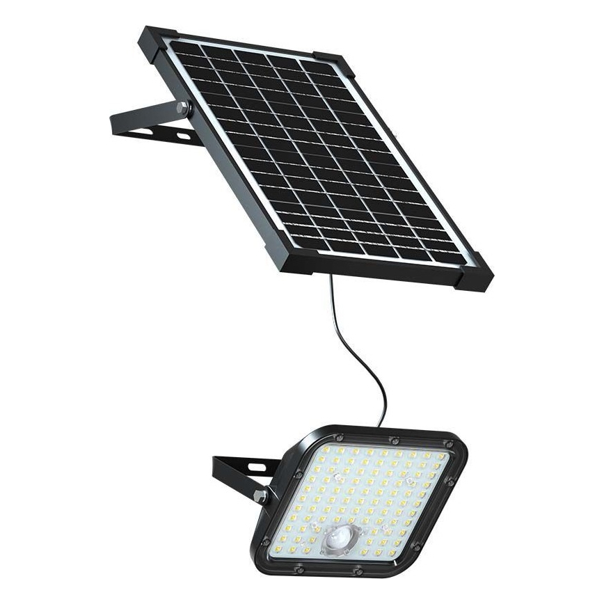 Solar LED Schijnwerper met Sensor LED/30W/6,4V 4000K + afstandsbediening