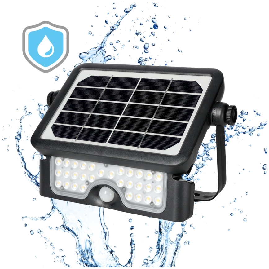 Solar LED Schijnwerper met Sensor LED/5W/3,7V 4000K IP65 3000 mAh