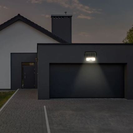Solar LED Schijnwerper met Sensor LED/5W/3,7V IP65 4000K 3000 mAh