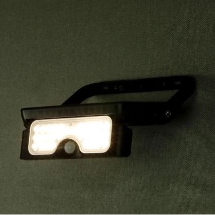 Solar LED Schijnwerper met Sensor LED/5W/3,7V IP65 4000K 3000 mAh