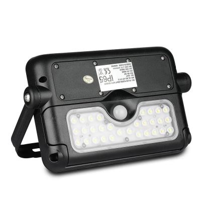 Solar LED Schijnwerper met Sensor LED/5W/3,7V IP65 4000K 3000 mAh