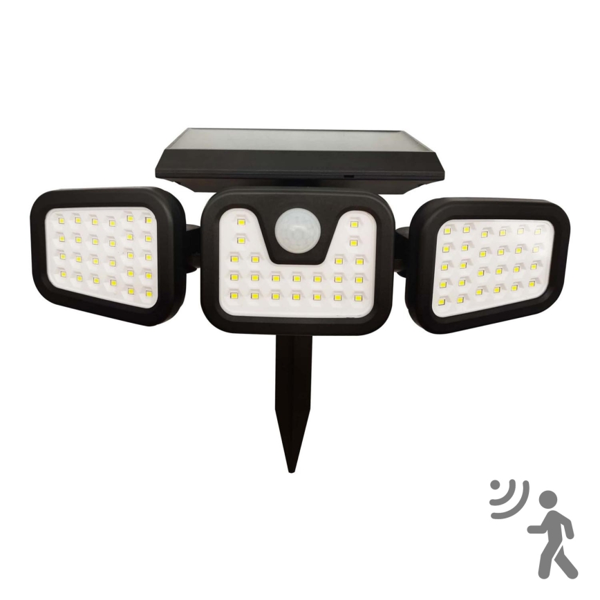 Solar LED Schijnwerper met Sensor TRIO LED/0,6W/3,7V 1200 mAh IP44