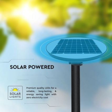 Solar LED Straatlamp met sensor LED/10W/3,2V IP65 4000K 15000 mAh + afstandsbediening
