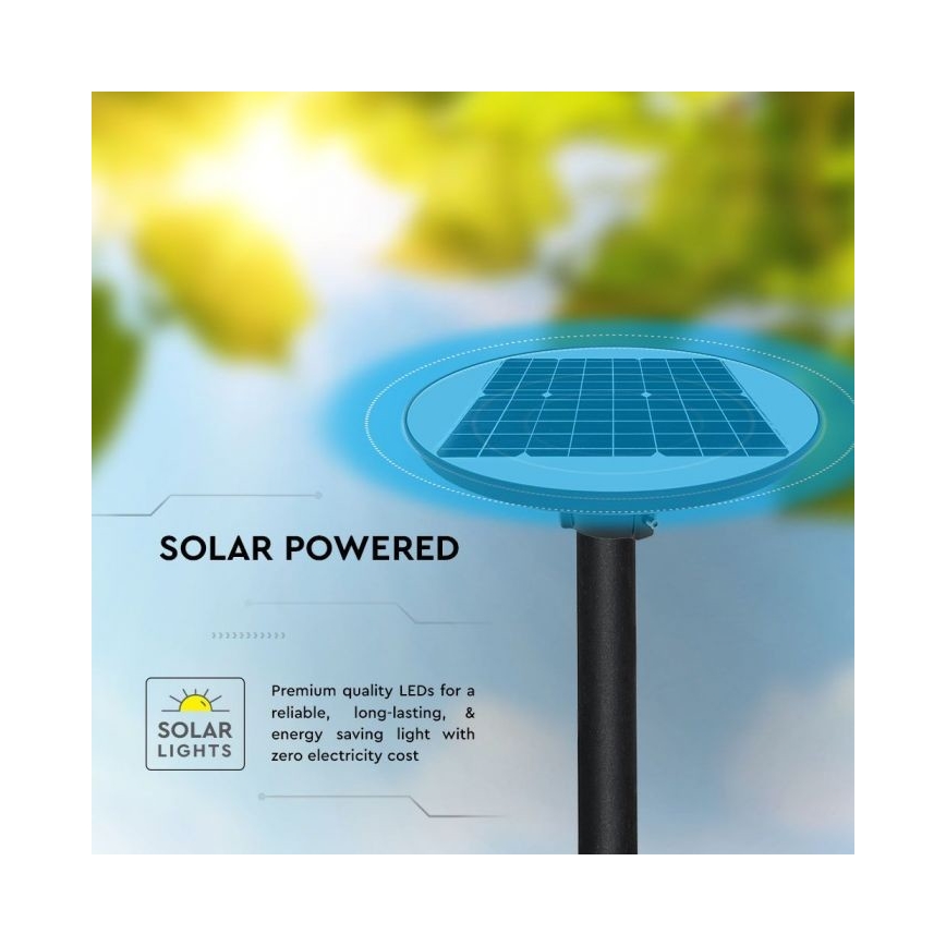 Solar LED Straatlamp met sensor LED/10W/3,2V IP65 4000K 15000 mAh + afstandsbediening