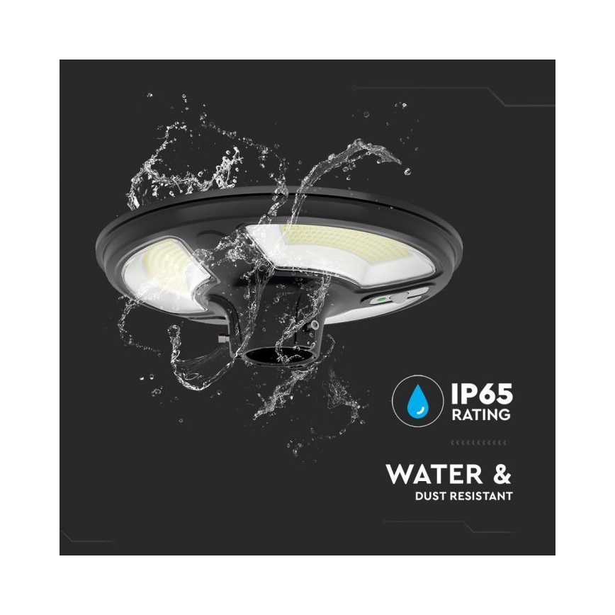 Solar LED Straatlamp met sensor LED/10W/3,2V IP65 4000K 15000 mAh + afstandsbediening