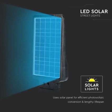 Solar LED Straatlamp met sensor LED/15W/7,4V 6000K IP65 10800 mAh