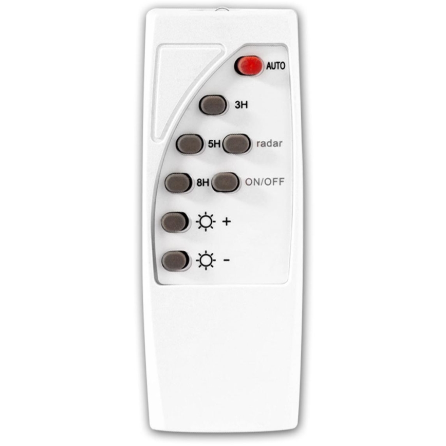 LED Dimbare zonne-straatlantaarn met sensor LED/22W/6V 18000 mAh 6500K IP65 zwart + afstandsbediening