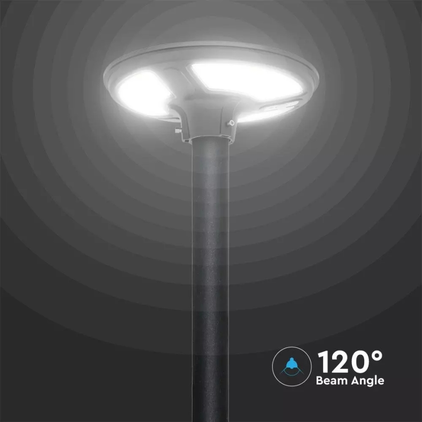 Solar LED Straatlamp met sensor LED/7,5W/3,2V IP65 4000K 15000 mAh + afstandsbediening