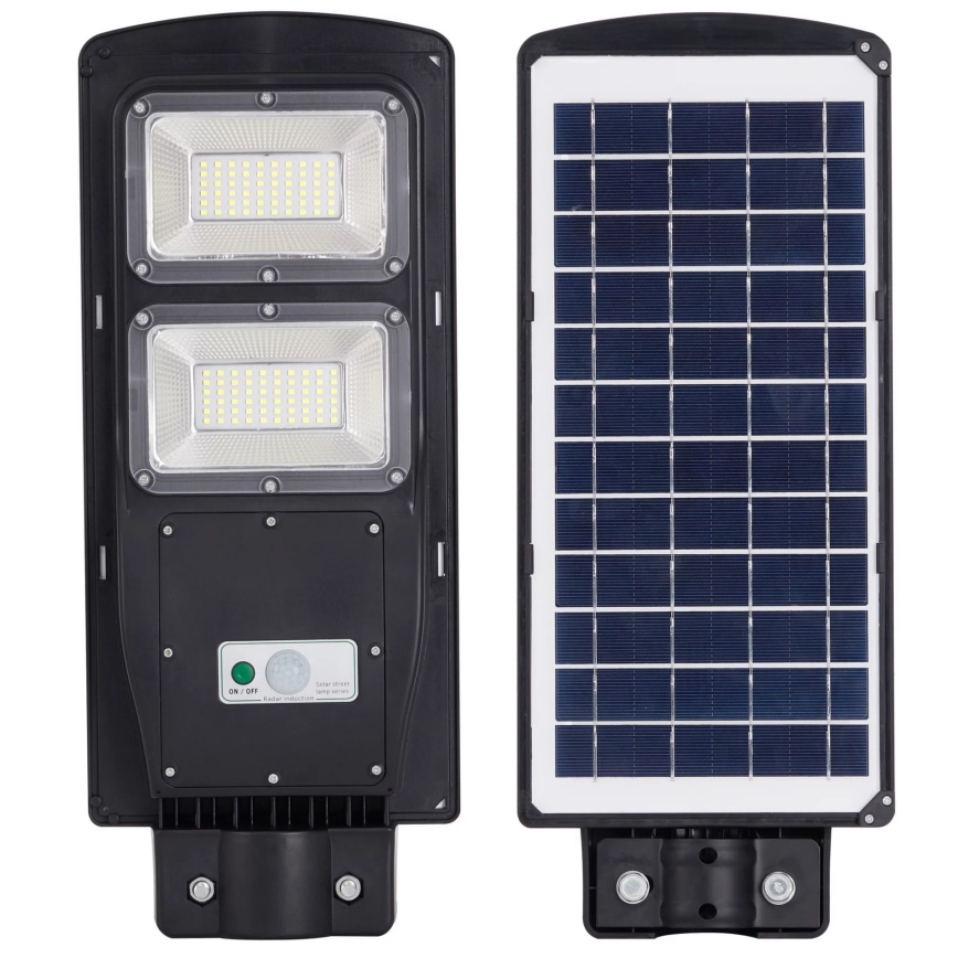 Solar LED Straatlamp met sensor STREET 2xLED/6W/3,2V 12000 mAh IP65 + afstandsbediening