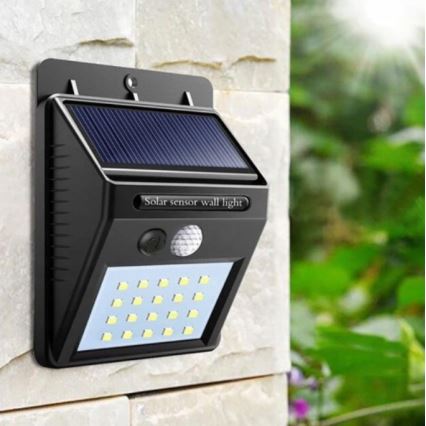 Solar LED Wand Lamp met Sensor LED/0,55W/3,7V IP65